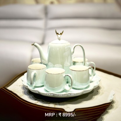 Tea set (Pearl Blue)