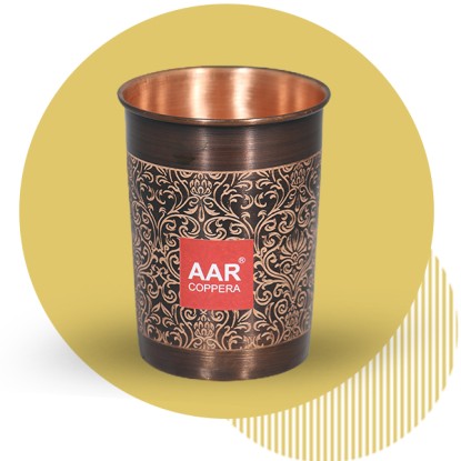 Antique arr copper glass